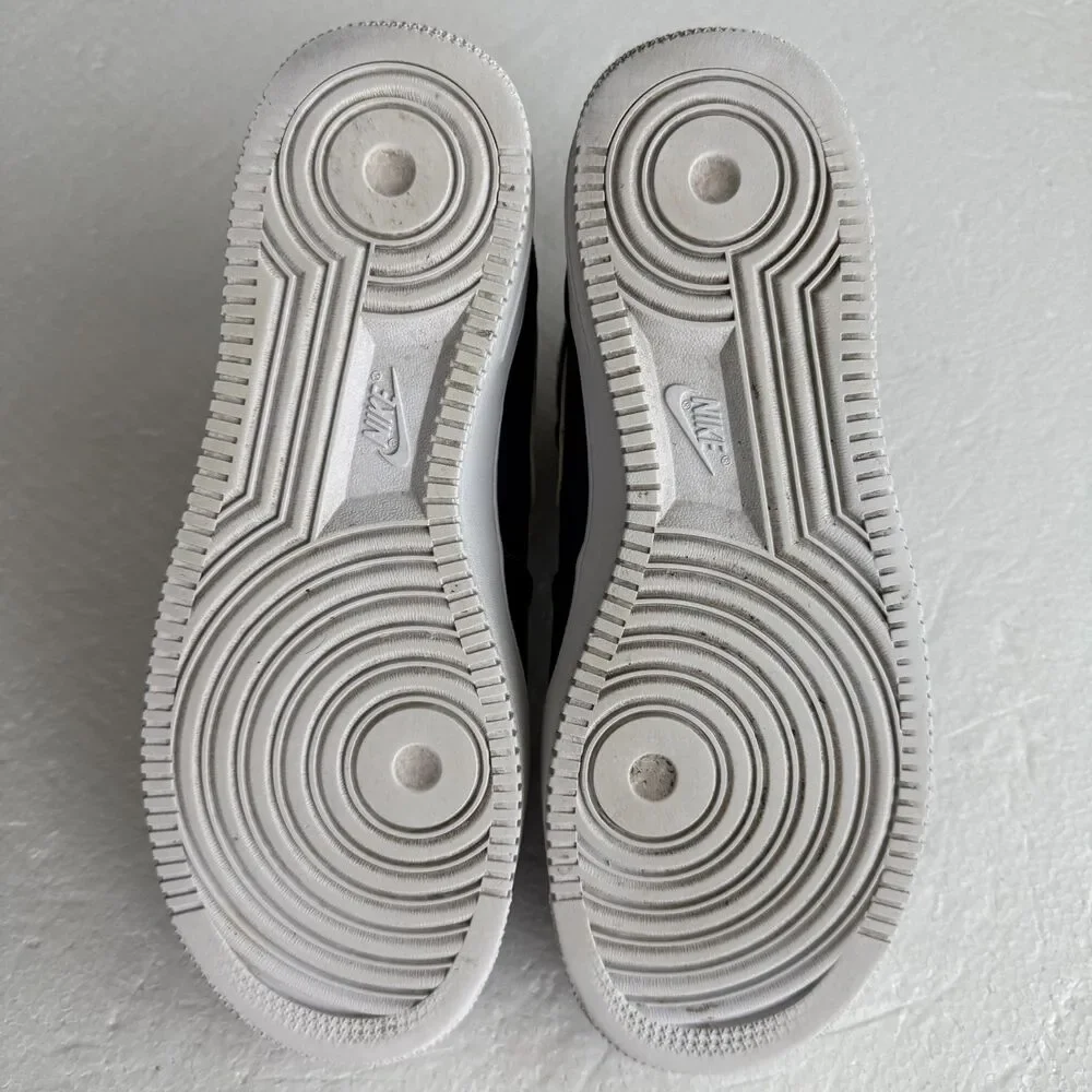 Size 9.5 - Nike Air Force 1 Mid Navy Blue White Men's Sneakers Shoes 315123-407 - Picture 7 of 9